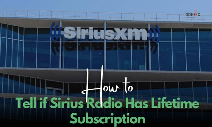 how to tell if sirius radio has lifetime subscription